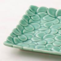 ジェンガラ　スクエアプレート(フランジパニ)1